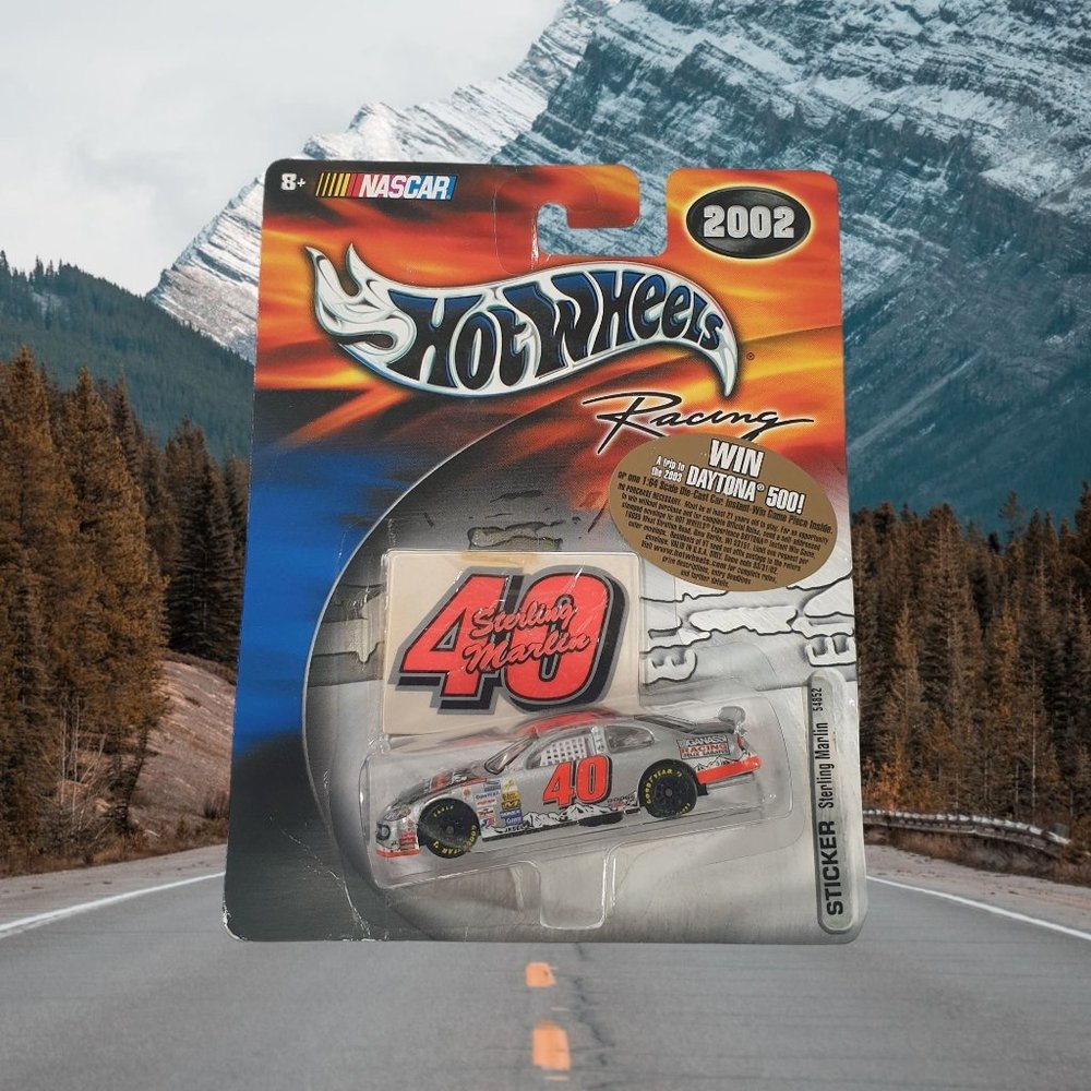 Hot Wheels Racing 40 Sticker 2002 Sterling Marlin Nascar Mattel BOX WEAR